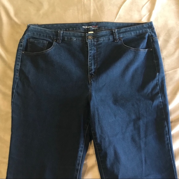 Plus Size Style & Co Tummy Control Boot Cut Jeans - Picture 3 of 5
